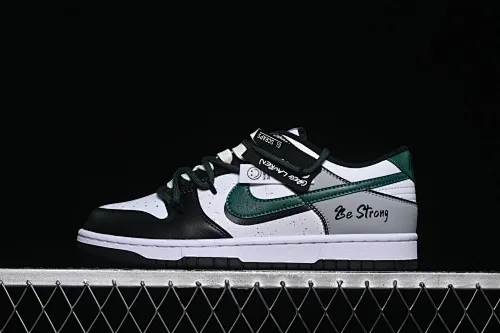 All categories Nk SB Dunk series Nk SB Dunk Low low-top sneakers Nike SB Dunk Low white and green strap low-top casual sneakers DD1391-100